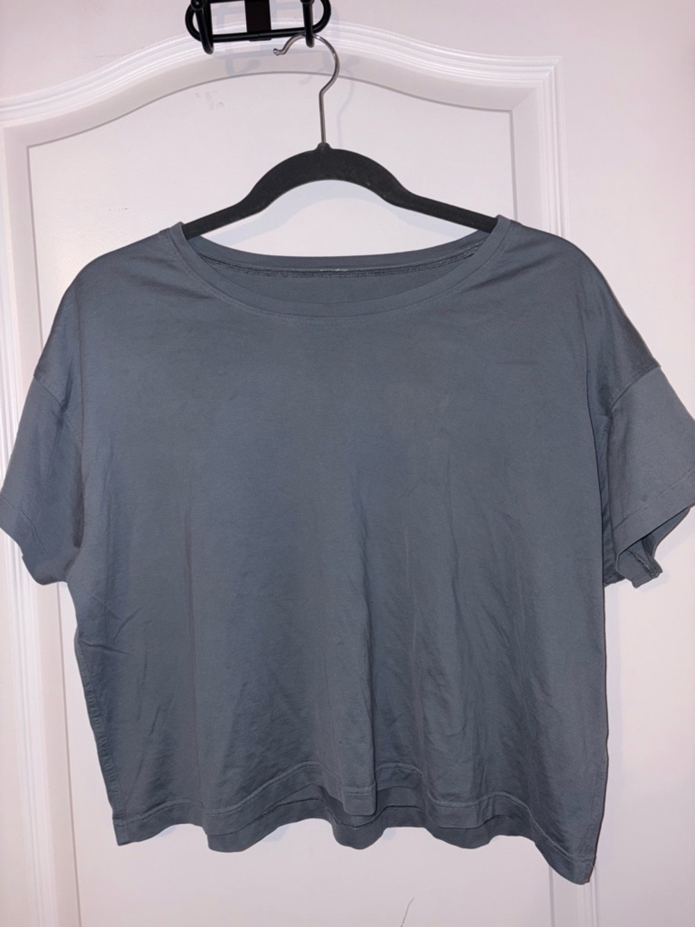 Lululemon Everyday Cotton Crop Tee Coal